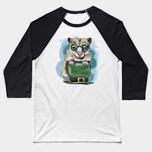 Funny hamster - St. Patrick's day Baseball T-Shirt